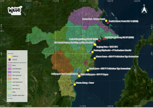 Peta titik aktivitas Ship to Ship (STS) di perairan Kalimantan Timur
